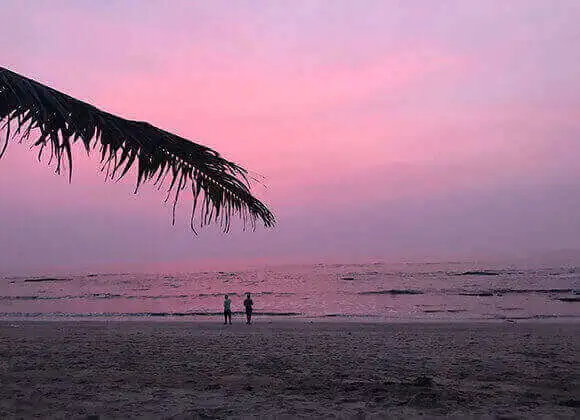 kihim beach near alibaug and a Opulence's resort